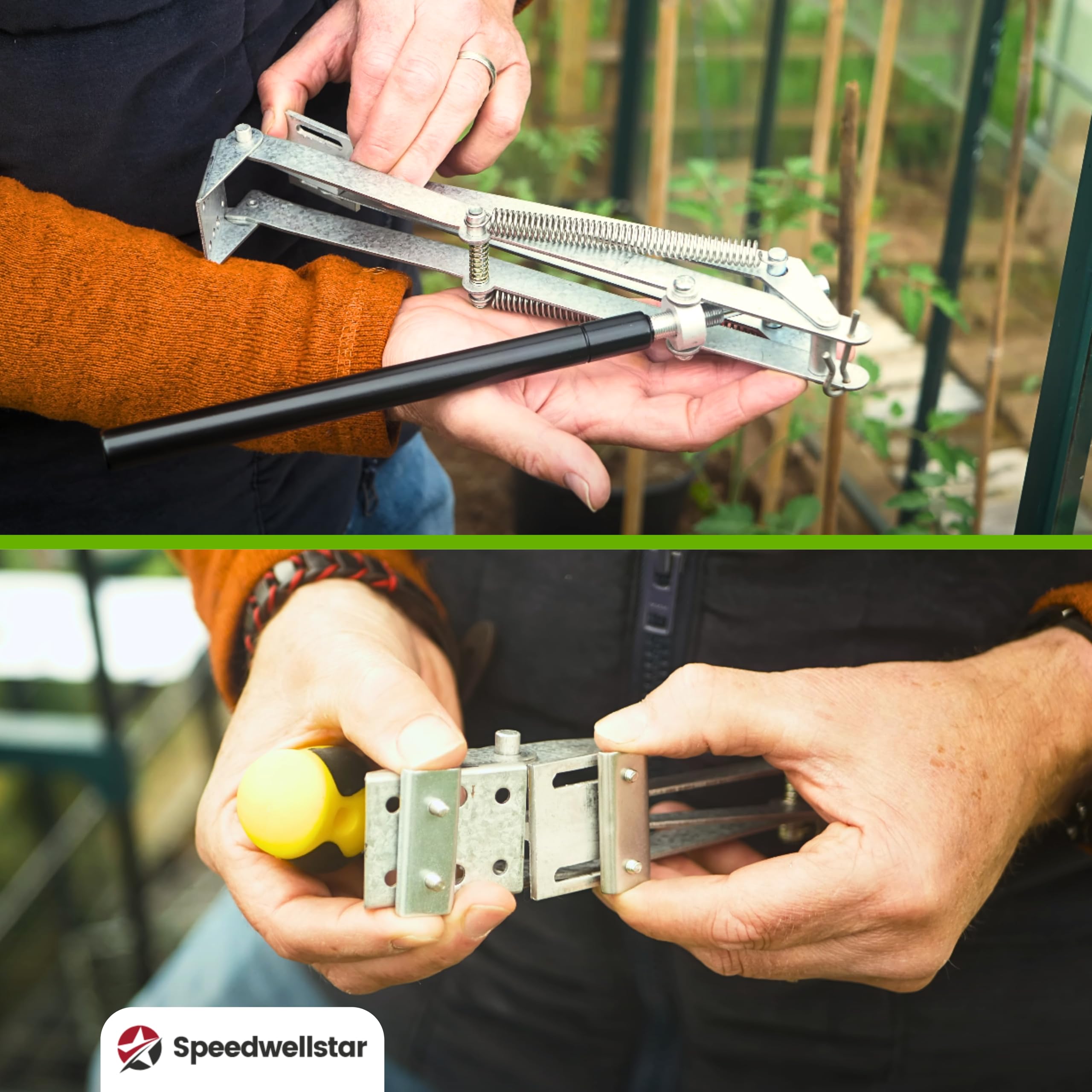 Ouvre Fenêtre Serre Automatique – 15 kg Double Ressort, Fonctionnement Solaire, Température Réglable, par Speedwellstar