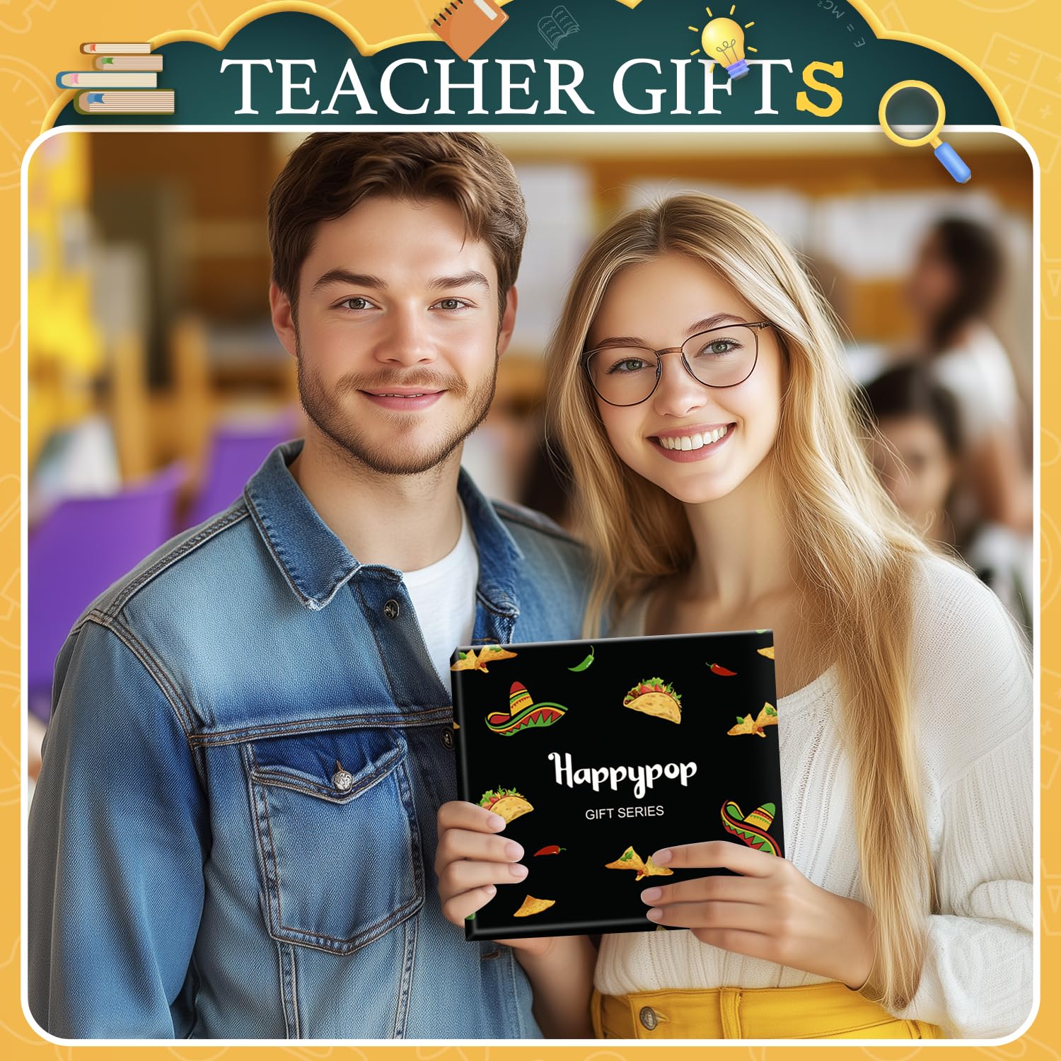HAPPYPOP Appreciation Gifts for Women Men - Principal Boss Teacher Coach Coworker Socks