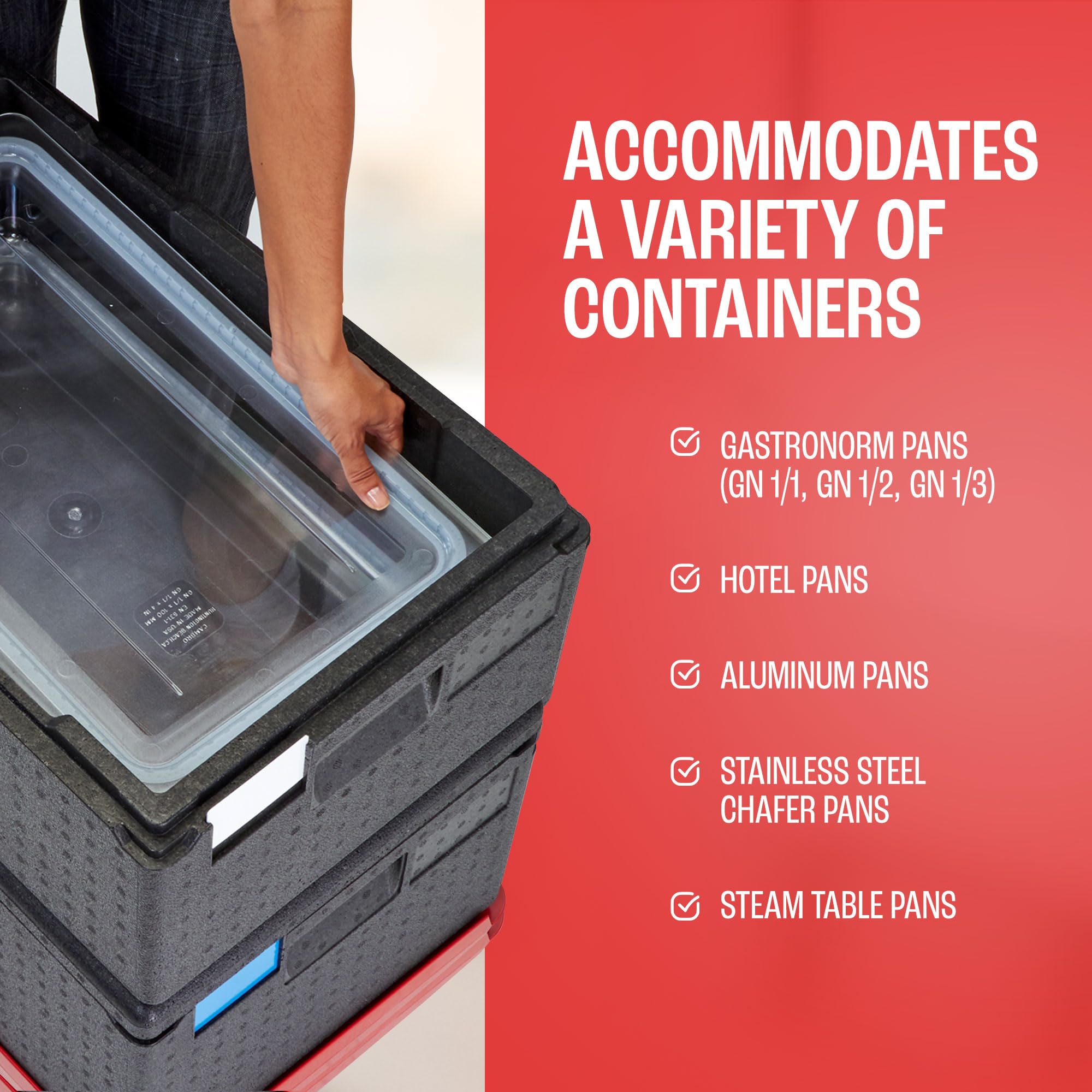 Cambro - Contenedor isotérmico con apertura superior Cam Gobox GN 1/1