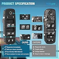 Vista 9 de Nilight Power Master - Interruptor de ventana compatible con Chrysler 300 2015-2017 2017 2018 2019 2020 Chrysler 300 2015-2017 2017 2011-2019 Dodge