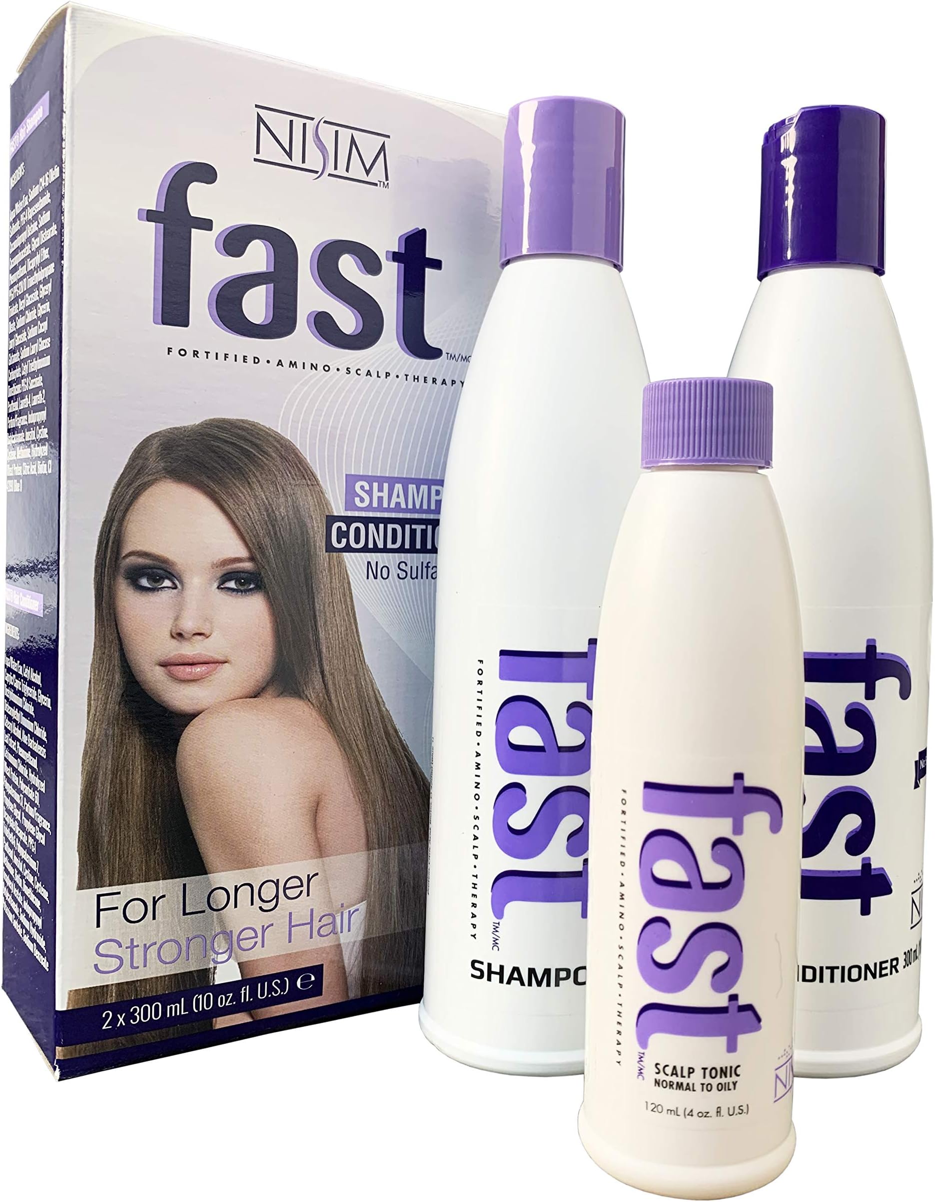 FAST Shampoo and Conditioner 300ml + FAST Scalp Tonic - For Oily Hair