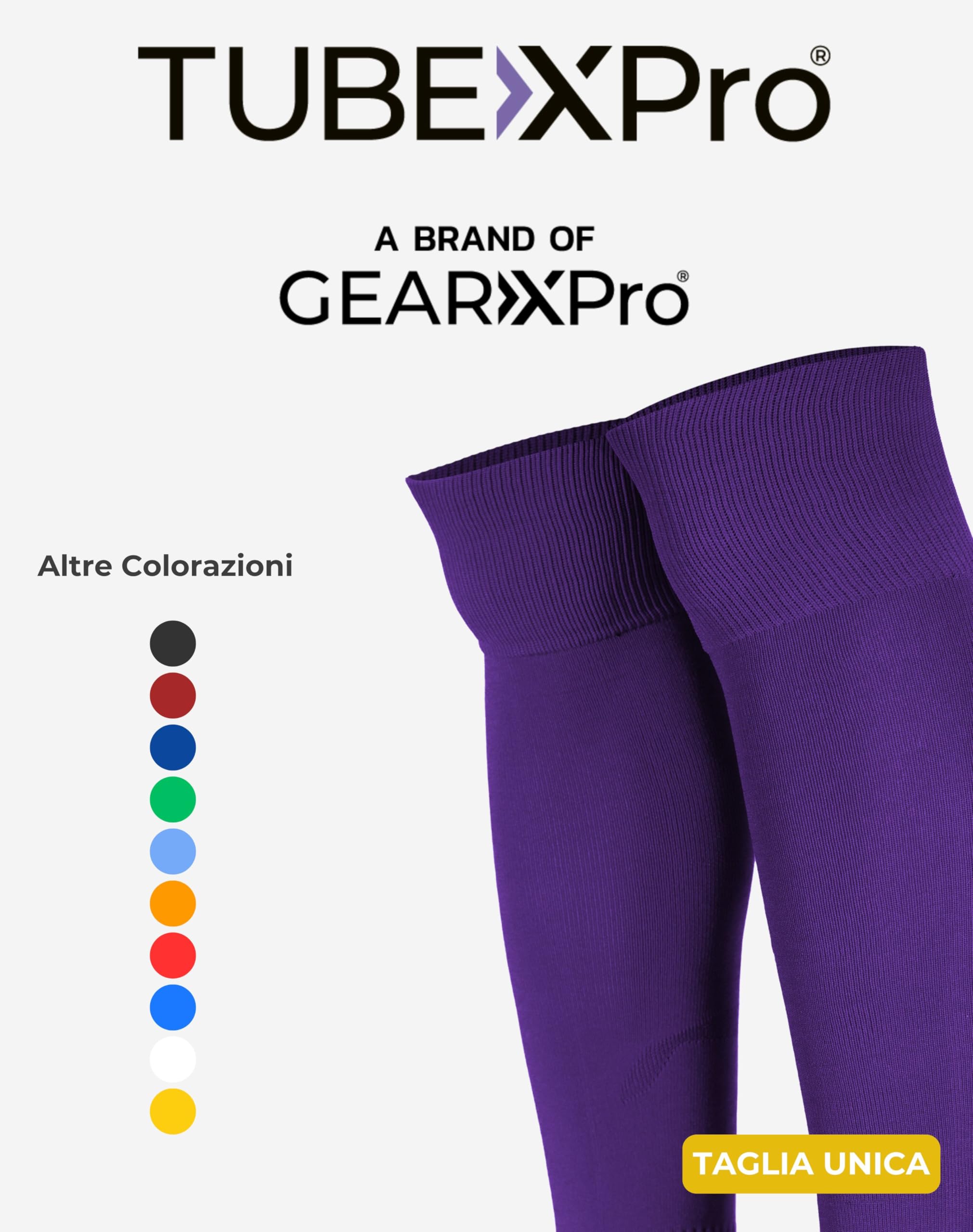SOXPro - Calzino Tubolare Calcio - Misura Unica - Senza Piede - Adulto