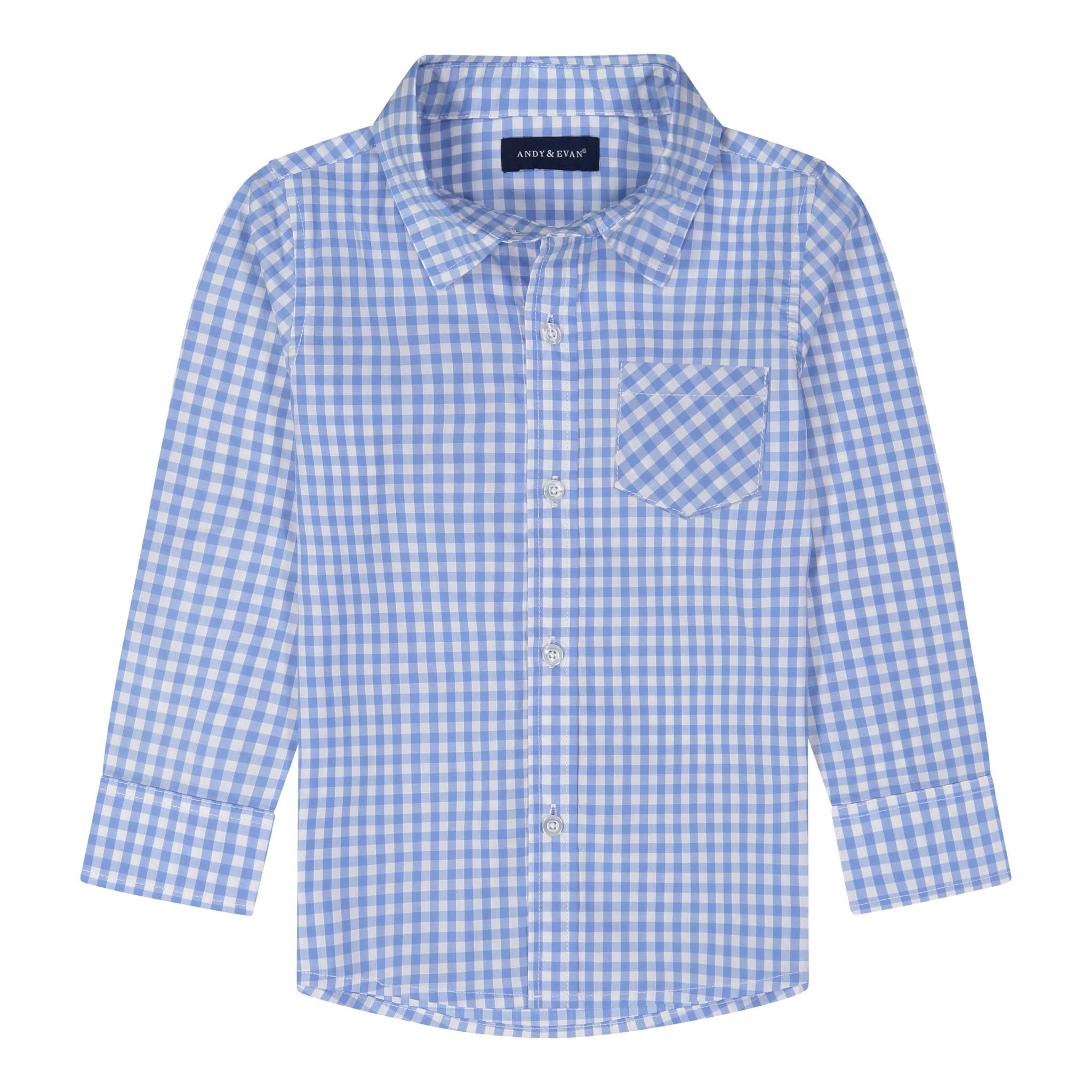 Toddler & Boys' Classic Long Sleeve Button Down Shirt