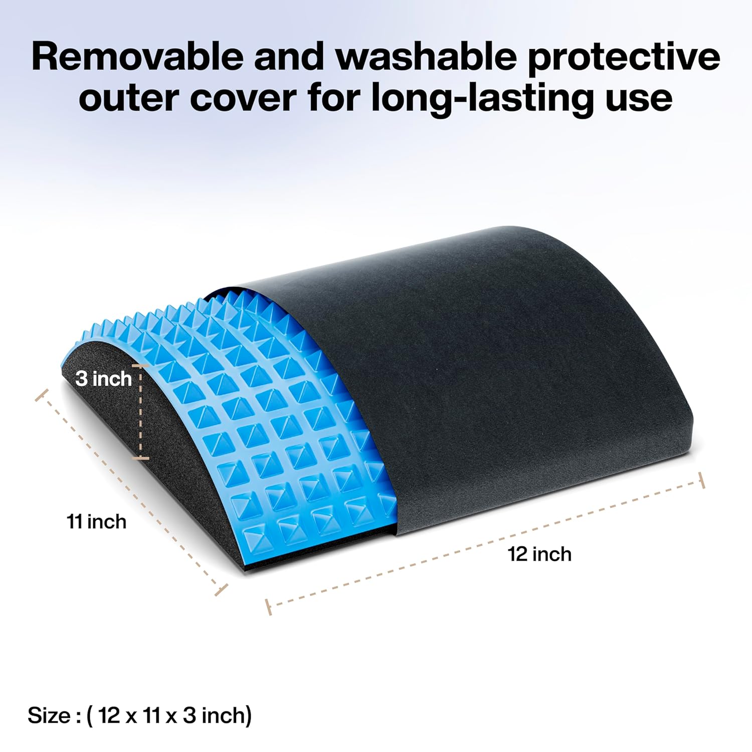 FOVERA Gel Back Stretcher Lumbar Traction for Upper & Lower Back Pain Relief, Lumbar Support, Sciatica Nerve, Spinal Stenosis, Posture Correction, Back Excercise, Back Cracker FOVERA Gel Back Stretcher Lumbar Traction for Upper & Lower Back Pain Relief, Lumbar Support, Sciatica Nerve, Spinal Stenosis, Posture Correction, Back Excercise, Back Cracker