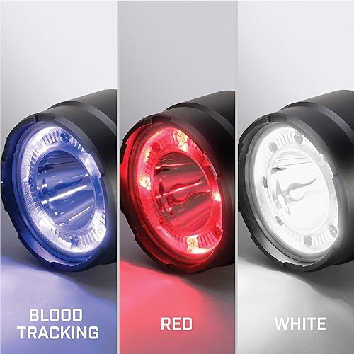 Miniatura 4 de Bushnell Linterna TRKR 600 lúmenes  Linternas tácticas LED multicolor, luces alimentadas por batería para camping, caza, senderismo, emergencia y al