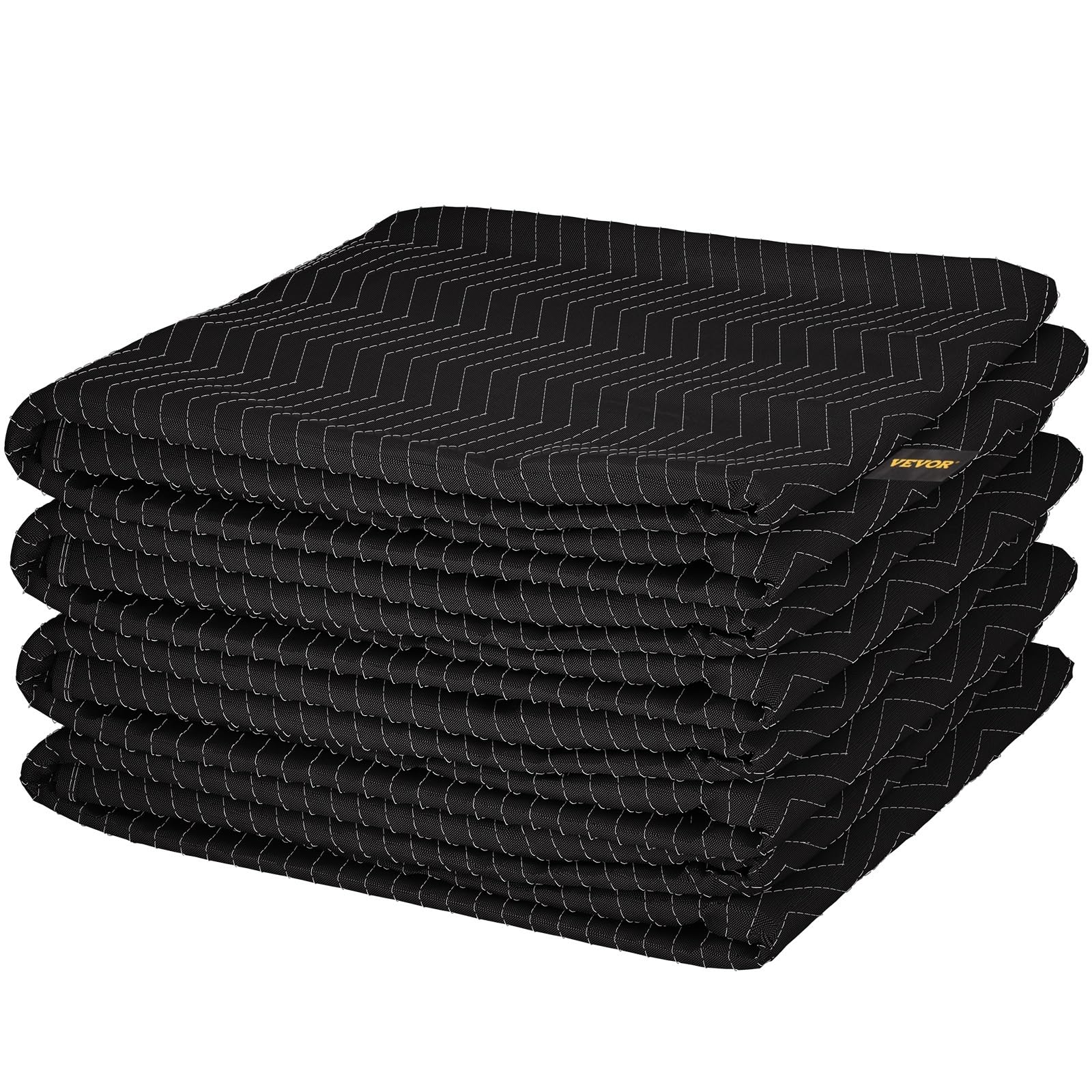 Moving Blankets 4/6 Packs Professional Packing Blanket Heavy Duty Mover Pads for Protecting Furniture Appliance(4 Pcs)