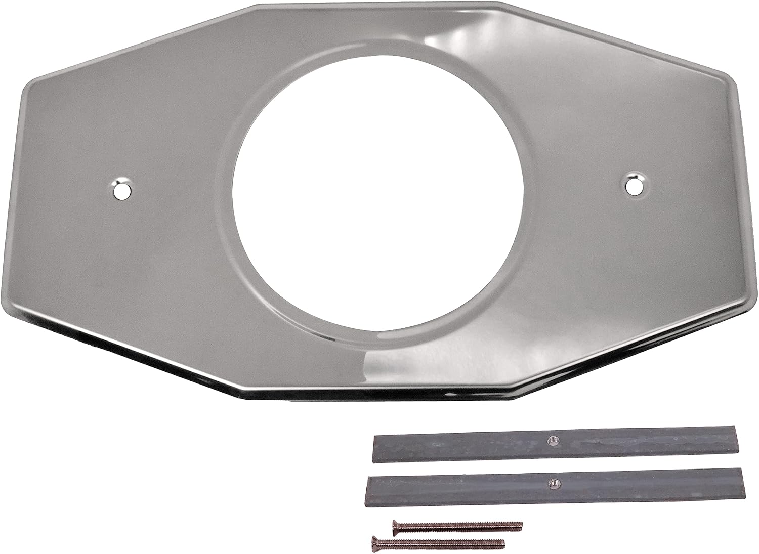 Westbrass A502-05 One-Hole Remodel Cover Plate for Moen and Delta Bathtub and Shower Valves, Polished Nickel