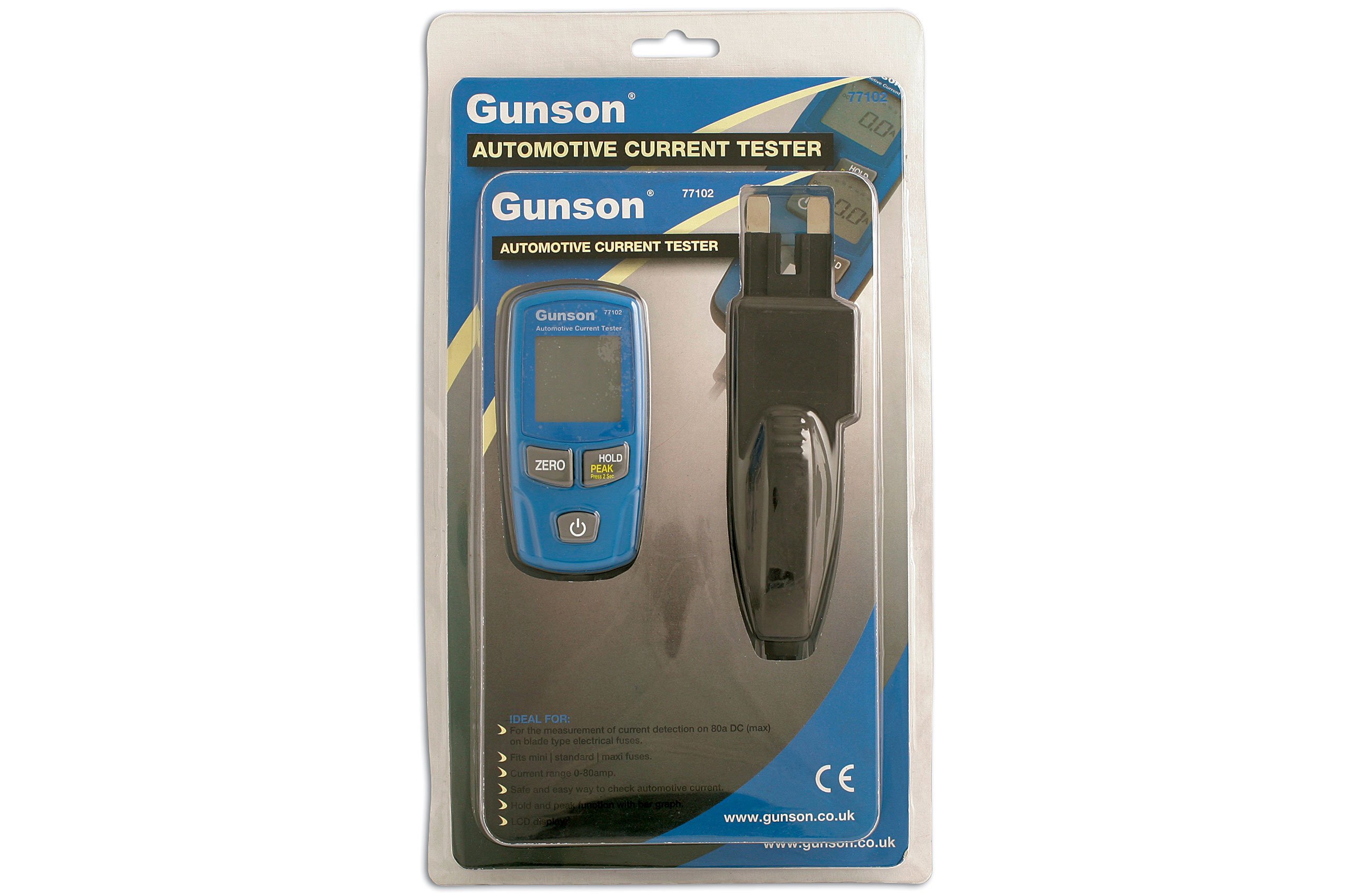 GUNSON 77102 Automotive Current Tester LCD Display