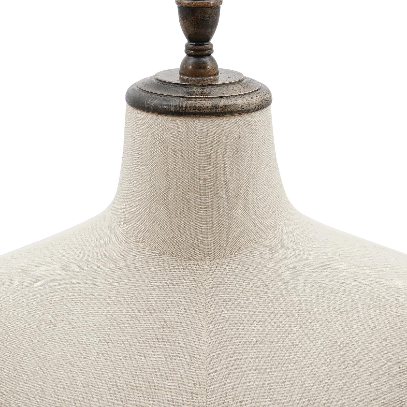 OUKANING Manekin wystawowy męski, regulowany manekin ubraniowy 150-180 cm, z materiału PE, ze stabilną podstawą, do butików, sklepów modowych, w zestawie spodnie i opcje wyświetlania (beżowy 2, jeden