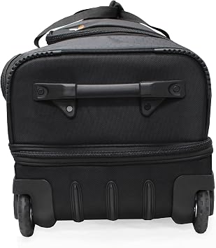 Pathfinder Gear 36 Inch Rolling Drop Bottom Duffel, Black, One Size