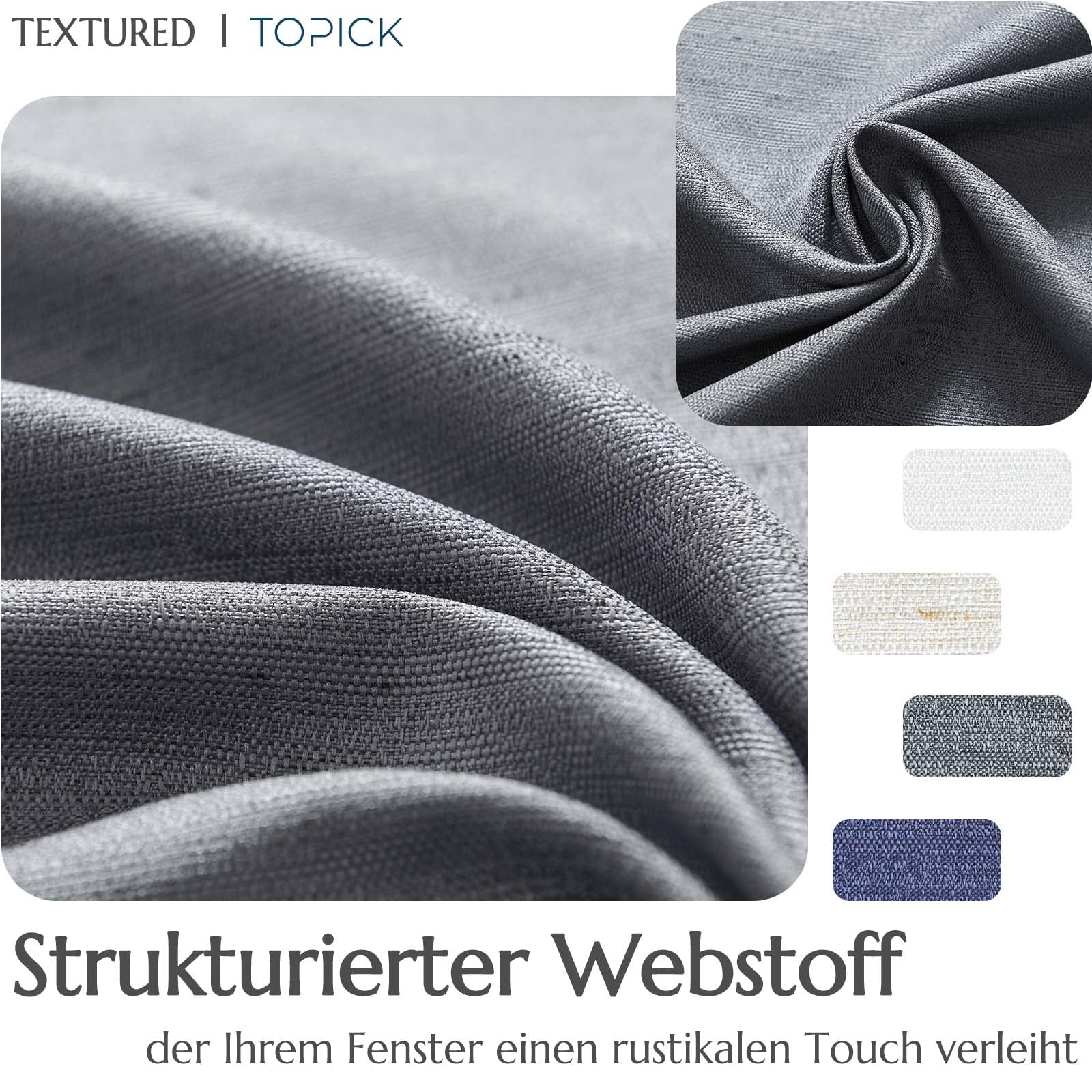 TOPICK Vitrage, linnenlook, bistrogordijn, bruin gordijn, raamgordijn, gordijn, gaas, paar, sjaals, vitrage, raamgordijn voor keuken, woonkamer, landhuis, set van 2, 90 x 90 H (cm) taupe TOPICK Vitrage, linnenlook, bistrogordijn, bruin gordijn, raamgordijn, gordijn, gaas, paar, sjaals, vitrage, raamgordijn voor keuken, woonkamer, landhuis, set van 2, 90 x 90 H (cm) taupe