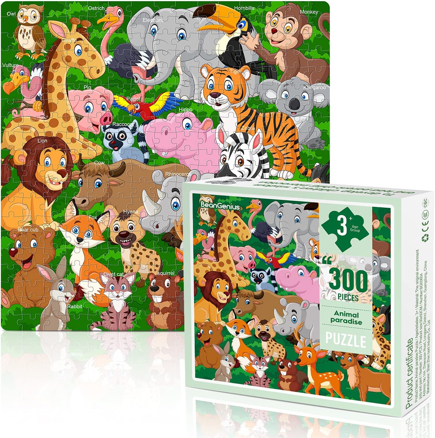 Buy 300 Piece Puzzles For Kids Animal Jigsaw Puzzles Preschool Educational Toys Puzzles Gift For Boys And Girls Over 3 Years Old Online In Indonesia B0914z5p8h
