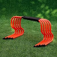 Vista 19 de YXXSDP Juego de 5 obstáculos para entrenamiento de velocidad de agilidad, salto de atletas y entrenamiento de velocidad, equipo de fitness