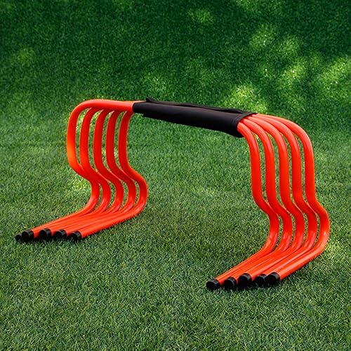 Miniatura 19 de YXXSDP Juego de 5 obstáculos para entrenamiento de velocidad de agilidad, salto de atletas y entrenamiento de velocidad, equipo de fitness