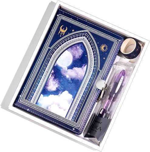 MINICAGIE Journal with Lock for Girls Ages 8-12 Diary with Lock and Key