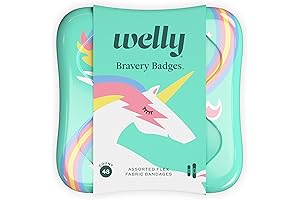 Unicorn Bravery Bandaids For Kids, 48 Count