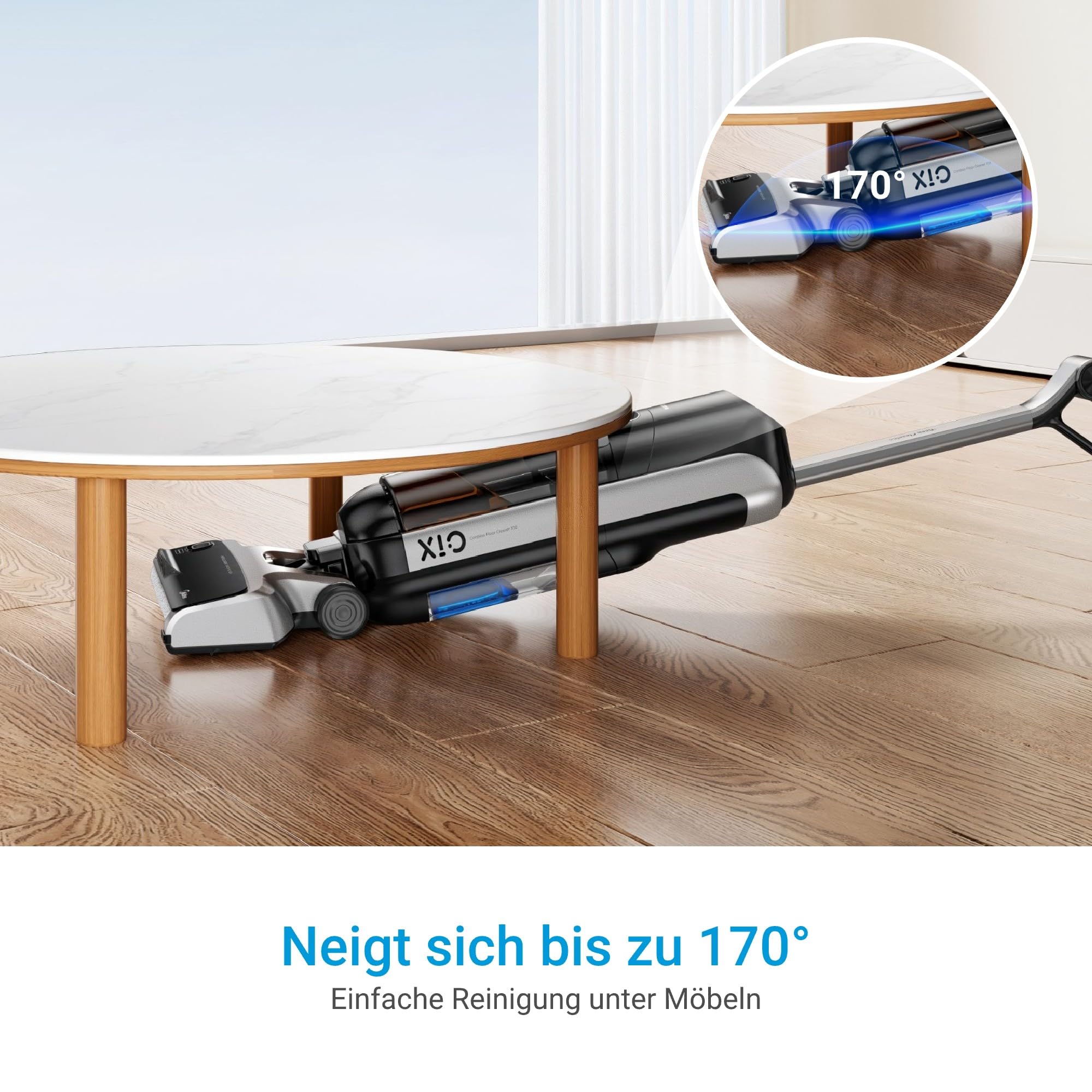 Midea X10 Smart Nass-Trocken-Sauger mit intelligenter Erkennung, All-in-One-Nass Trockensauger Kabellos mit Haarentwirrung-Design | Selbstreinigung LED-Display für Harte Boden,Tierhaare, Kantenreinigu