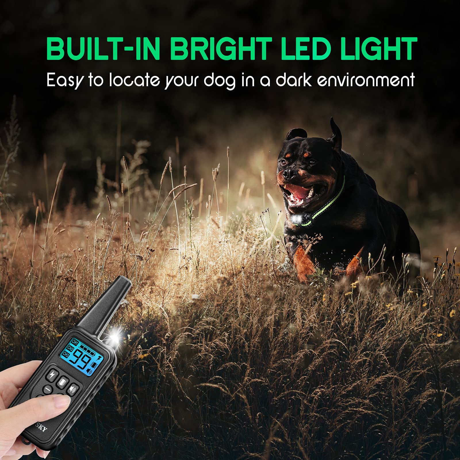 Electric Shock Collar For Dog Color 660M Remote Pet Dogs
