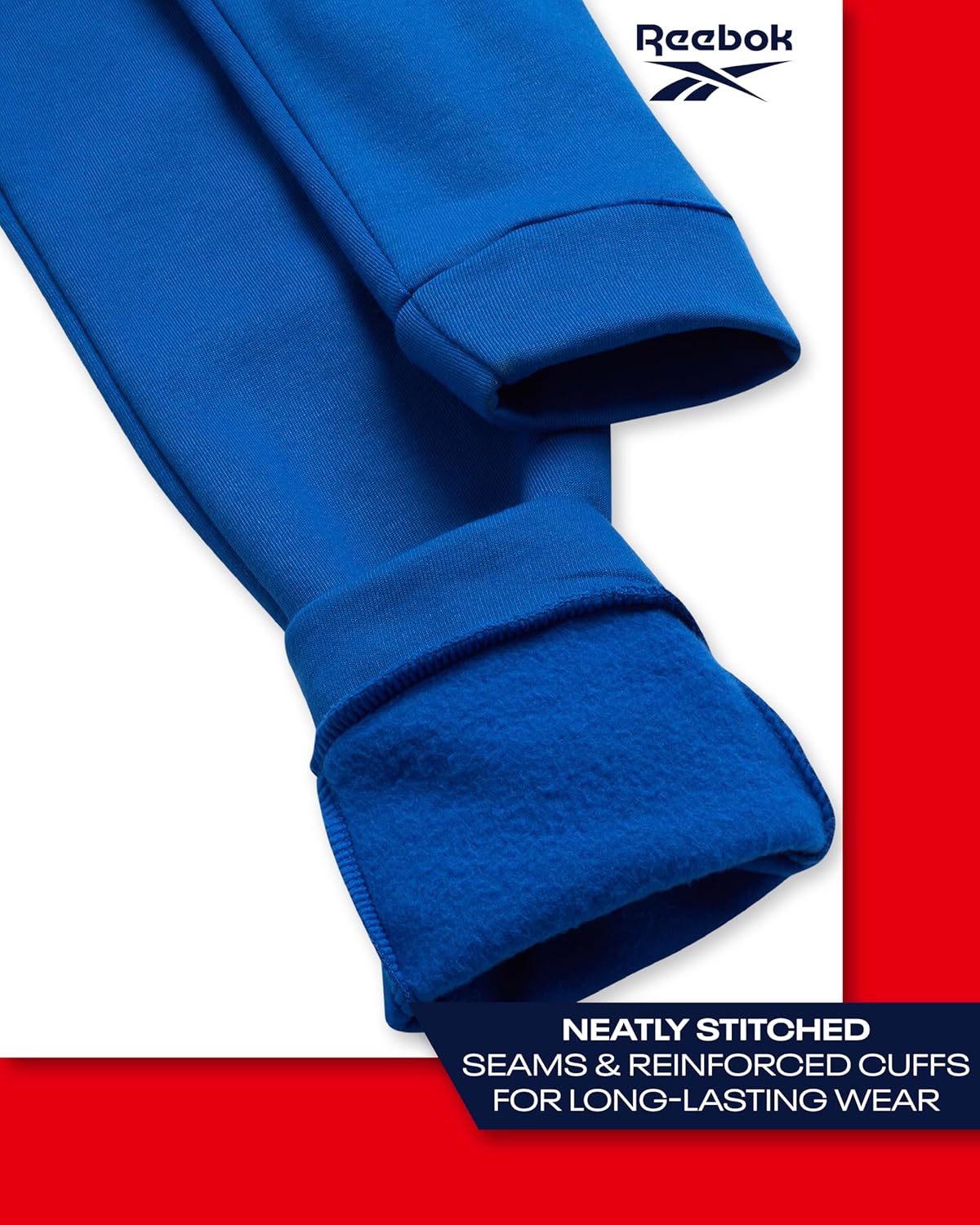 Reebok Boys Sweatpants - 2 Pack Performance Fleece Boys Joggers Athletic Pants with Elastic Waistband for Toddlers and Kids - Image 4