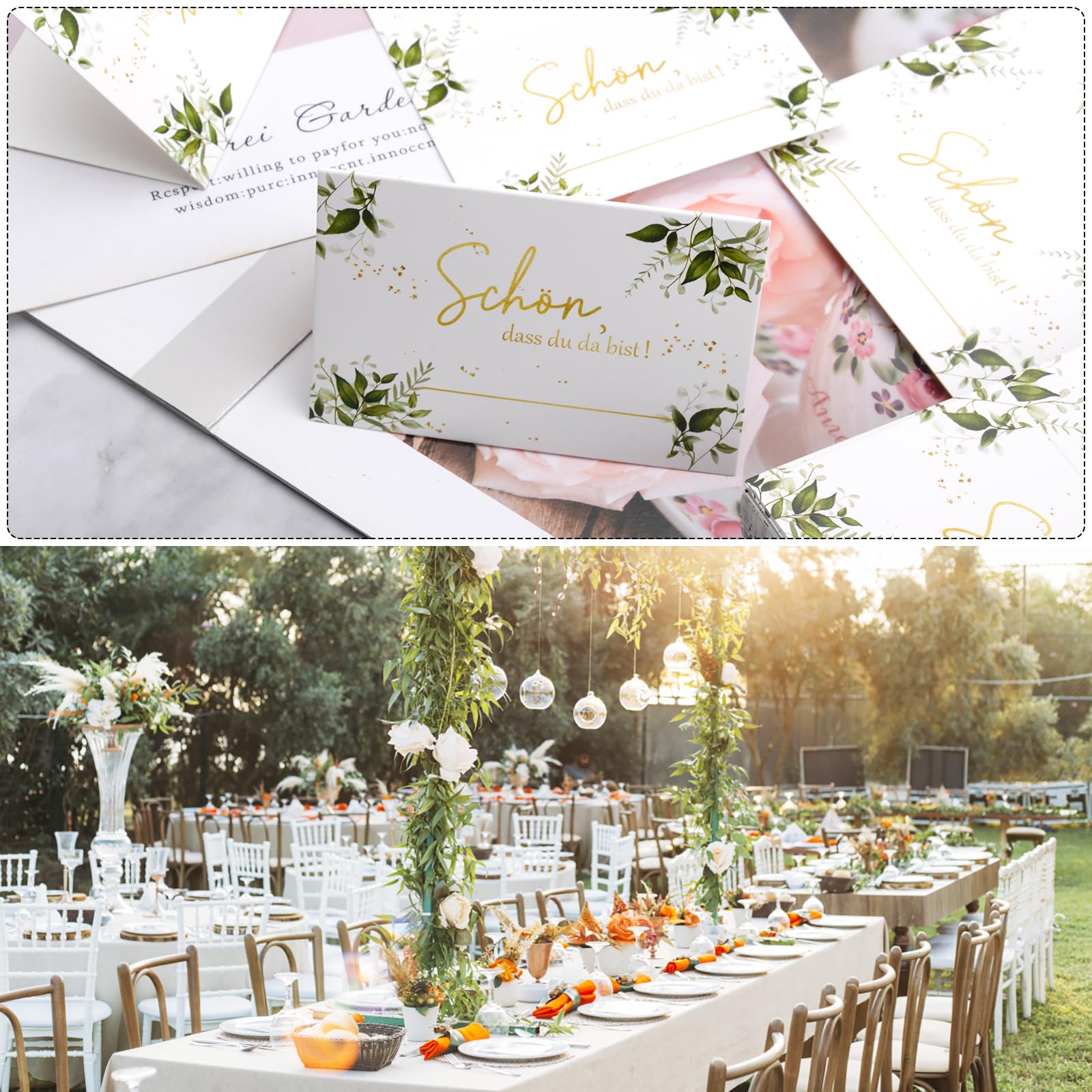 Ewtshop® Lot De 50 Cartons De Table En Carton Naturel De 10 X 5 Cm Pour Marque-place, étiquettes Nominatives, Anniversaires, Mariages, Baptêmes, Etc