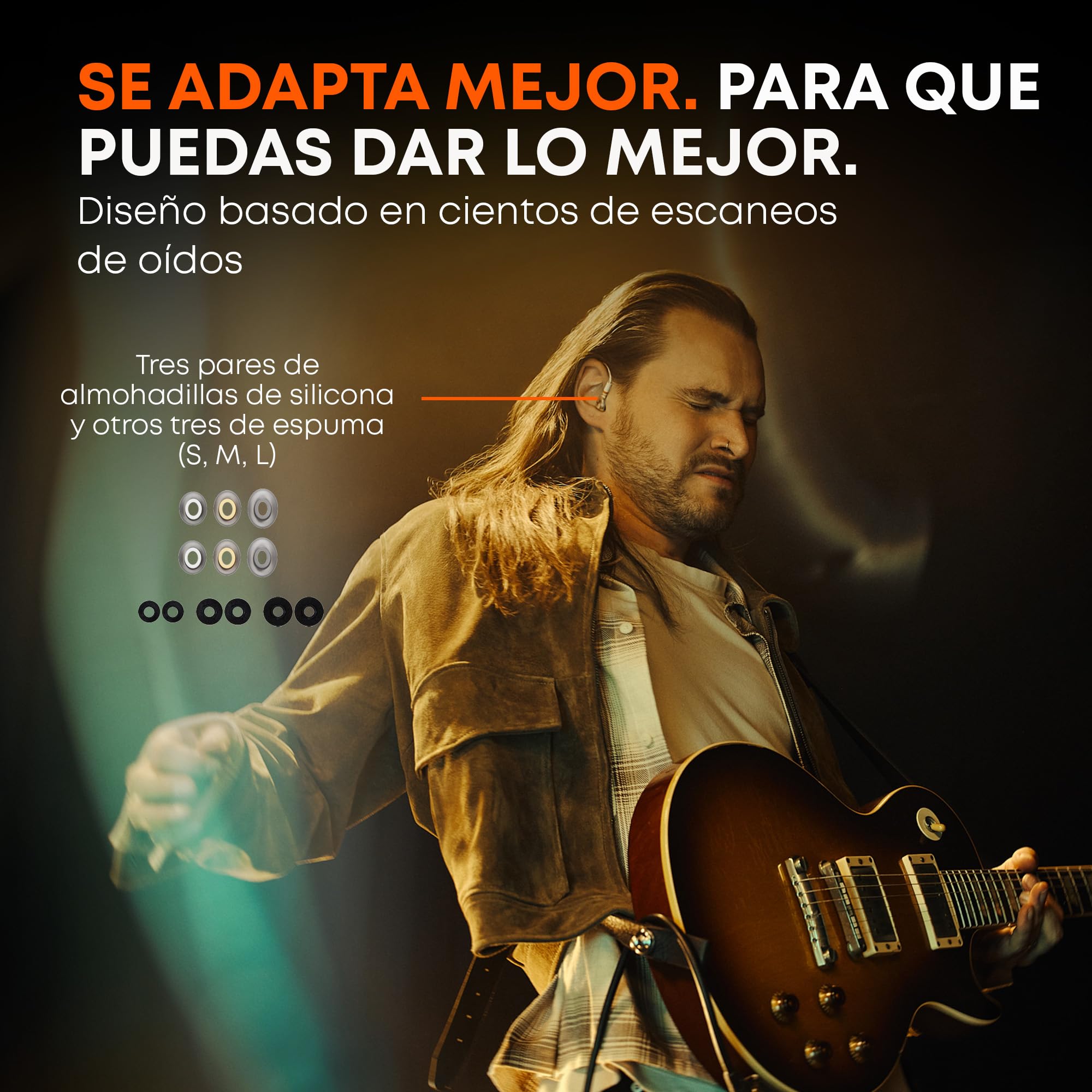 beyerdynamic DT 30 IE Monitor intraauricular Profesional para Escenario y ensayos | Aislamiento acústico pasivo de hasta 39 dB, ajuste ergonómico, cable MMCX extraíble, color transparente