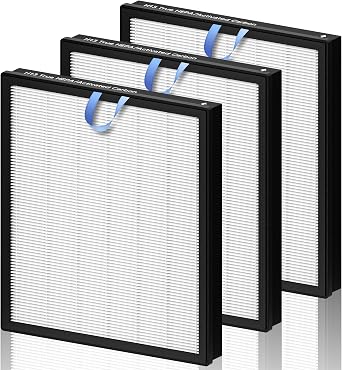 Vital 100S Replacement Filter Compatible with LEVOIT, Pack of 3 | 3-in-1 High Efficiency Material With Activated Carbon Filter, Fit for Levoit Vital 100S-P Air Purifier