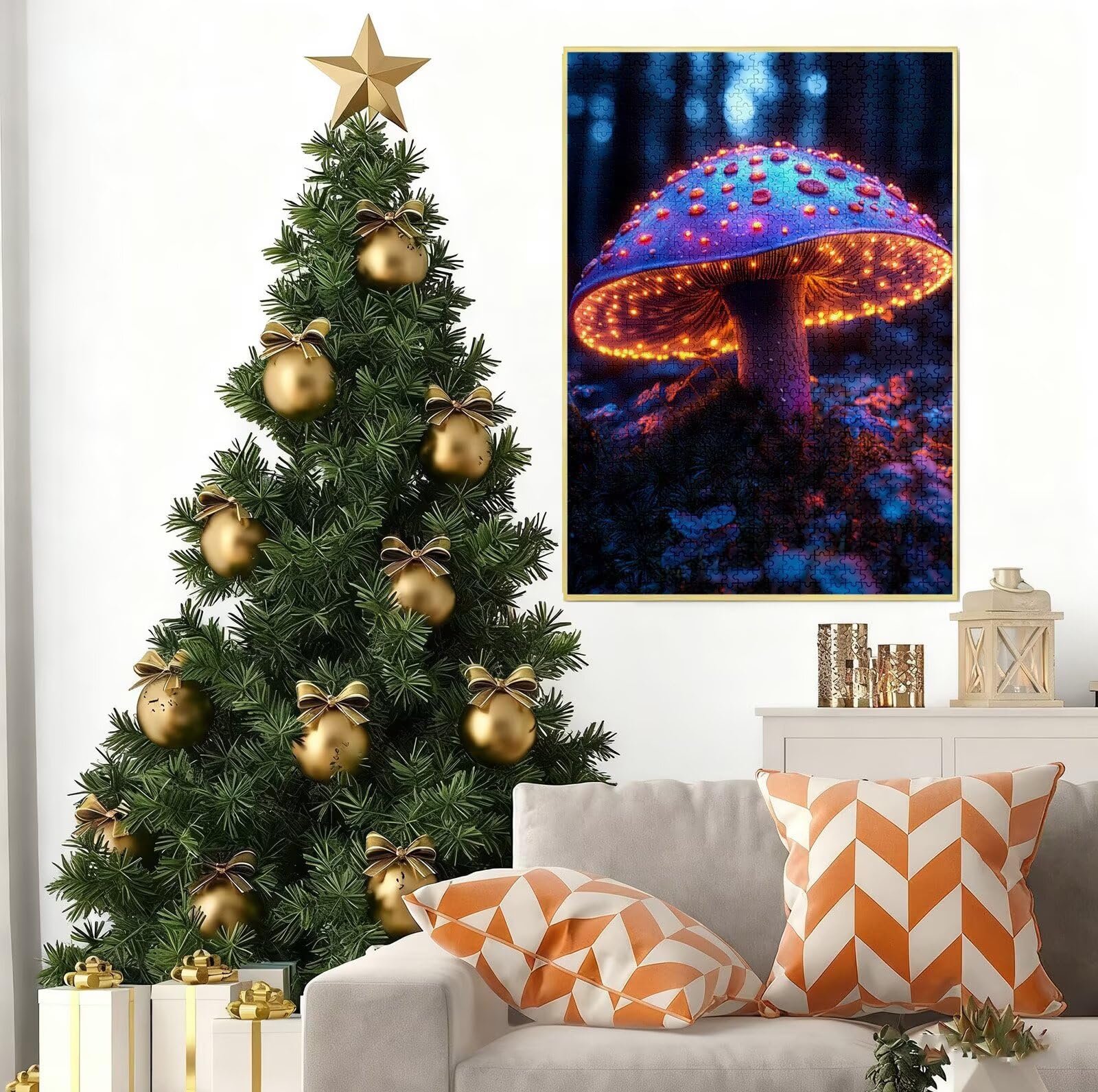 Traum Puzzle 1500 elementów, grzyb Jigsaw Puzzle dla dorosłych, jakość premium, klasyczne puzzle, "zrób to sam", duże maty do puzzli, 87 x 57 cm, gra dla całej rodziny lub dekoracja, prezent B-2875