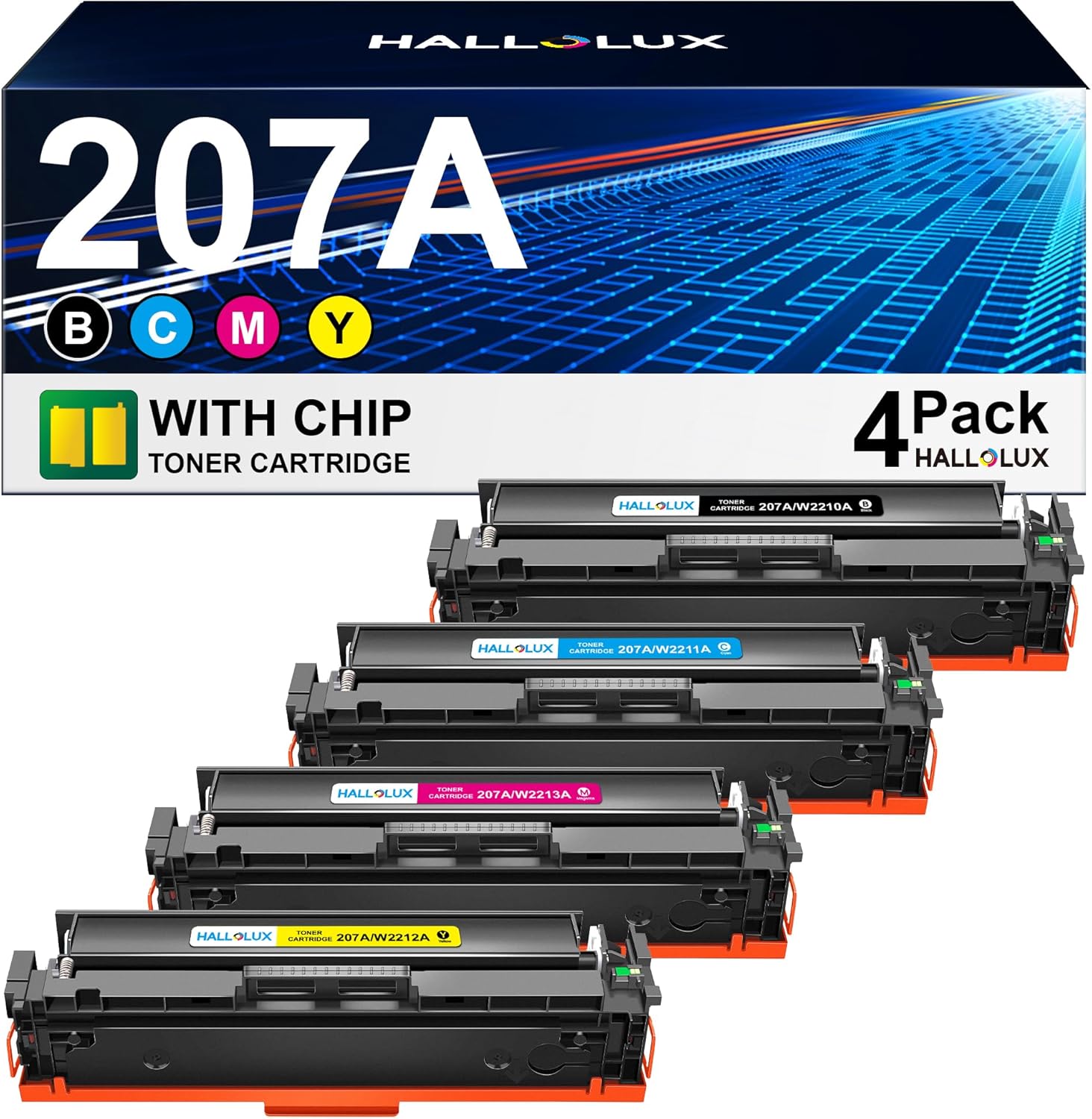 207A 207X MFP M283fdw Toner: Multipack Ersatz Für HP 207A 207X Color Laserjet Pro M282nw M255dw