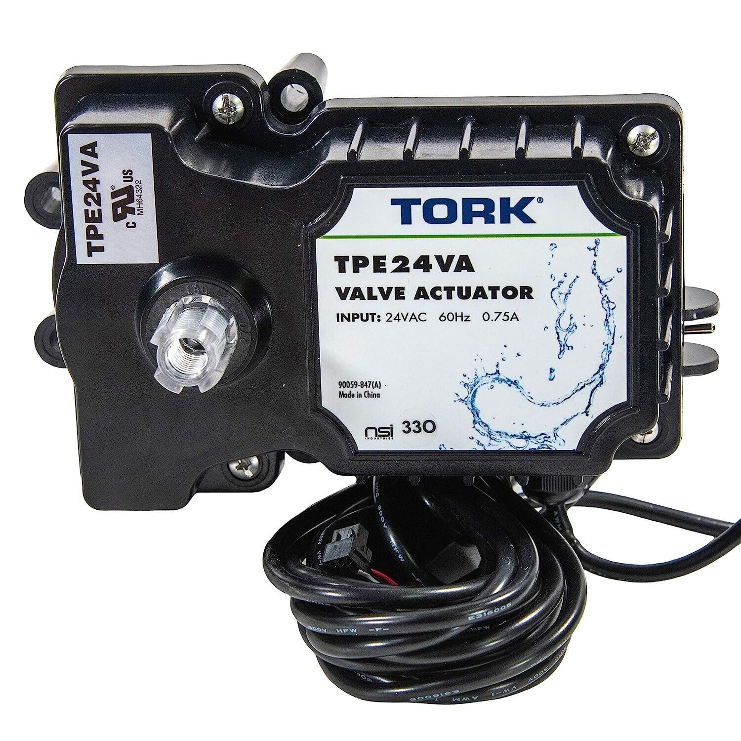 Tork TPE24VA 24-Volt Valve Actuator Replacement with all 24VAC Control Systems, for Pools for Jandy, Hayward, Intermatic, Easy Touch, Intellitouch, GoldlineAqualink and More