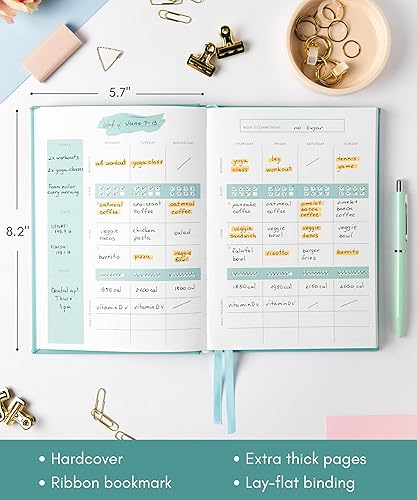 Miniatura 8 de Paquete de diario de seguimiento de hábitos y fitness alimentario  Desbloquea todo tu potencial y alcanza tus objetivos