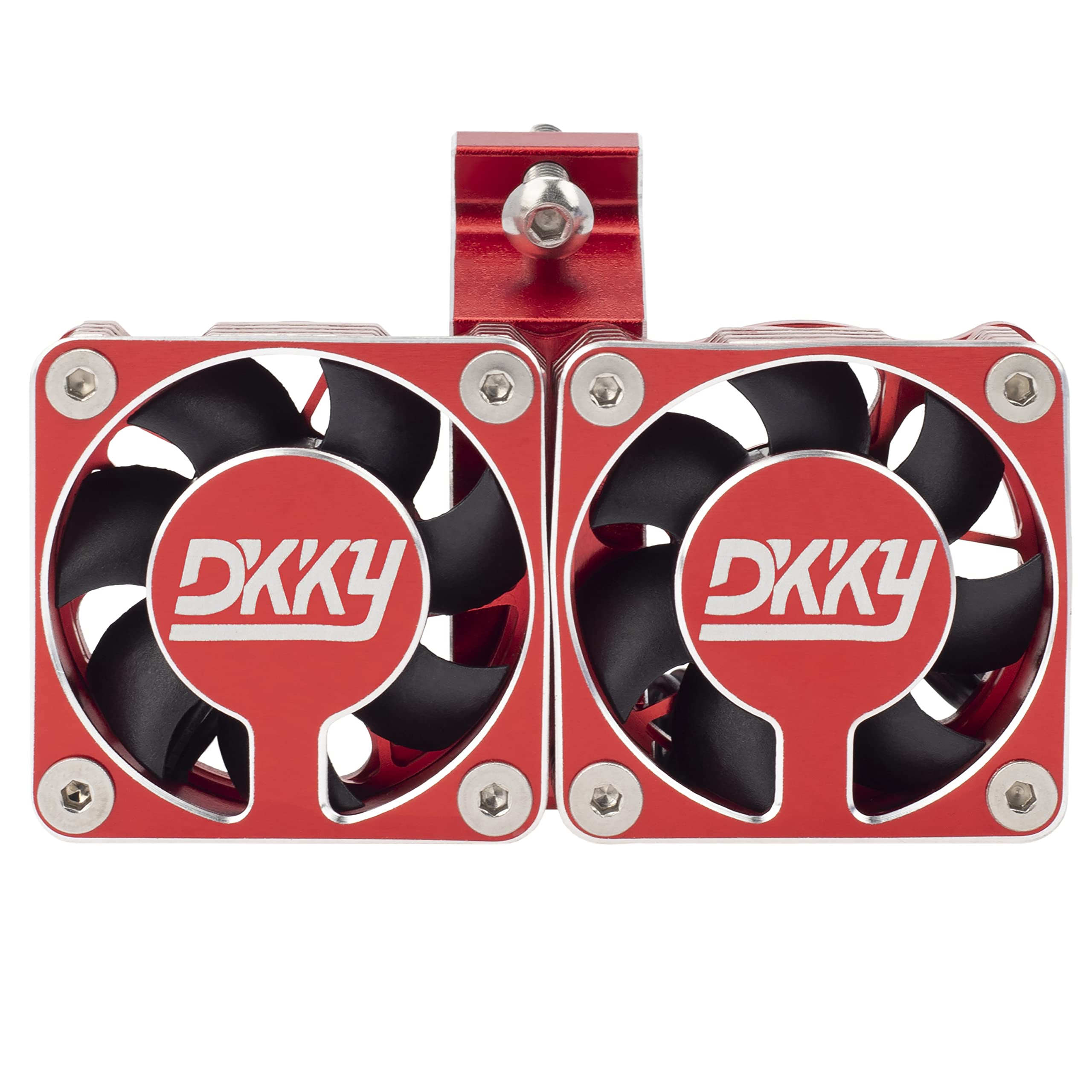 DKKY 4010 Wentylator chłodzący do silnika RC z regulowanym wspornikiem od 47 do 51 mm, podwójny wentylator 15000 obr./min, 1717 4985 z wykroczeniem ARRMA, Felony, Limitless i Axial Moto