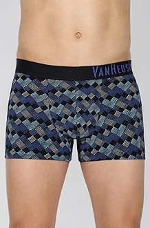 Van Heusen Men Cotton Stretch Printed Trunk - Pack of 1 - Body Defining Fit, Ultra Soft