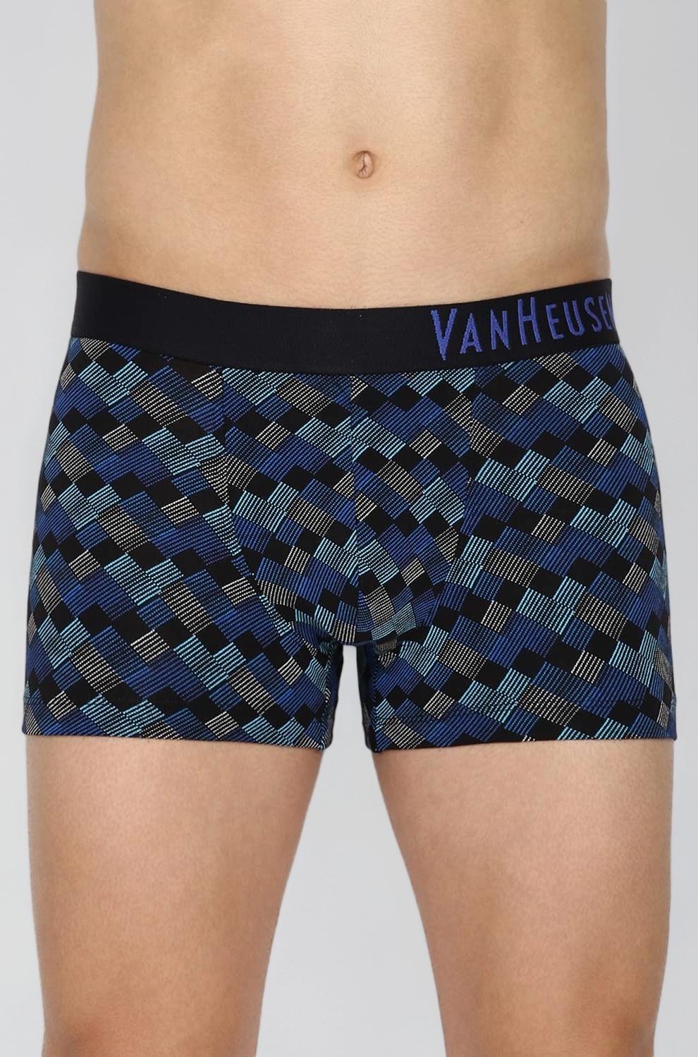 Van Heusen Men Cotton Stretch Printed Trunk - Pack of 1 - Body Defining Fit, Ultra Soft