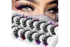 Colorful Eyelashes False Eyelashes - Vibrant Hues to Enhance Your Gaze