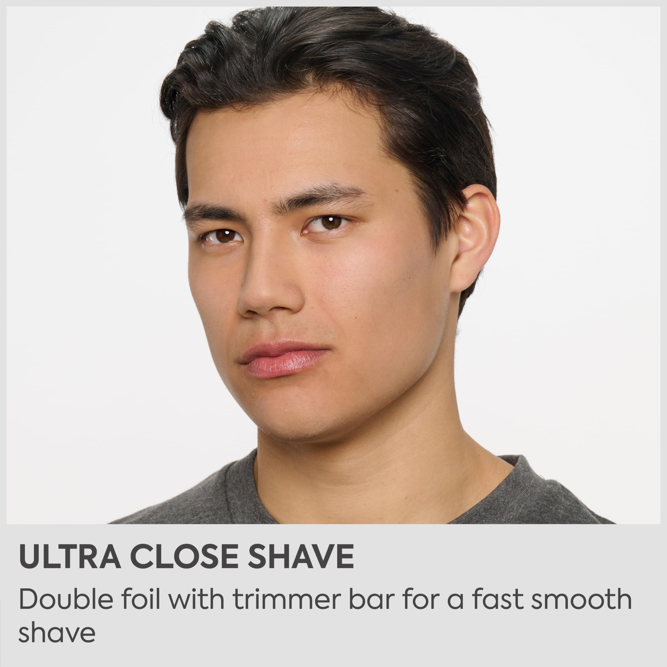 BaByliss Super‑X Doppelfolienrasierer für Herren – ultraglatte Oberfläche, doppelte japanische Stahlfolien, schnurloses Lithium-Ion, Wet & Dry IPX7, USB C wiederaufladbar, FS996DU