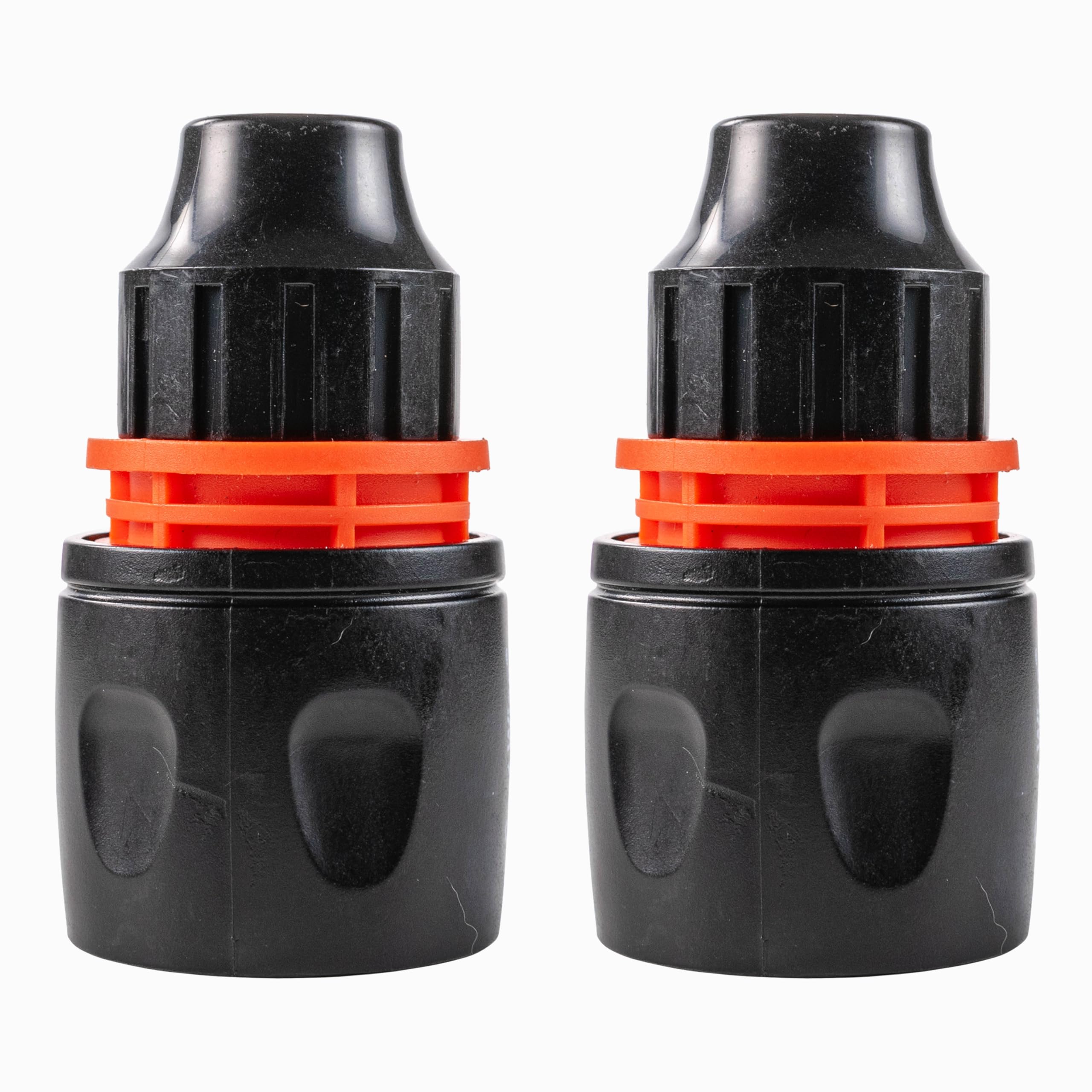Cost Wise Women's Black 10Mm Curly/Spiral Hose Replacement Connectors (Pack Of 2) Universal Click Hose Connection