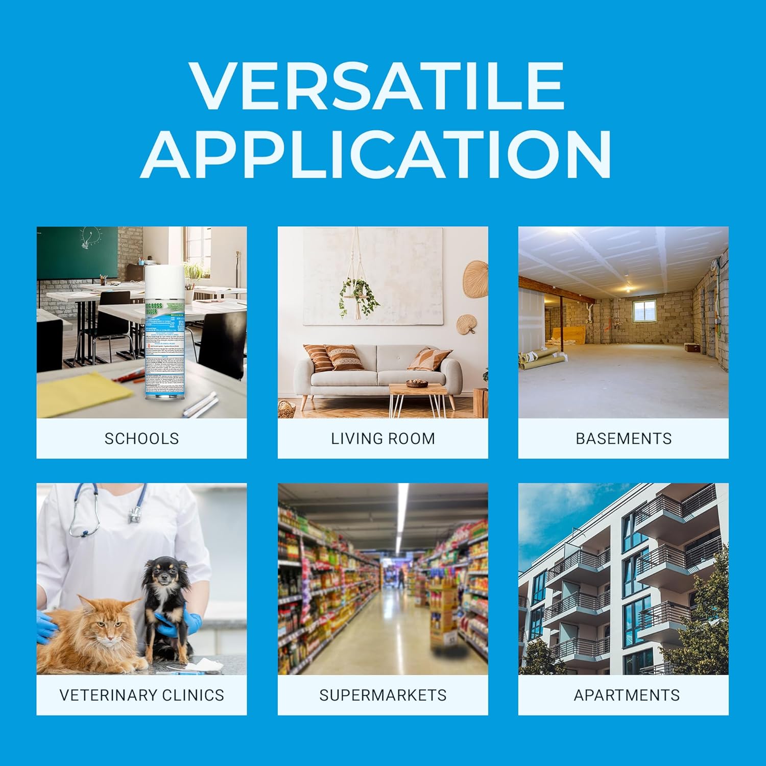 Kinzua Environmental Bug Foggers for Home Indoor & Outdoor Use, Insect Fogger, All Mosquito, Cockroach, Ant, Spider & More, Non-Staining, Water-Base Formula, 6 oz, Pack of 3 - Image 3