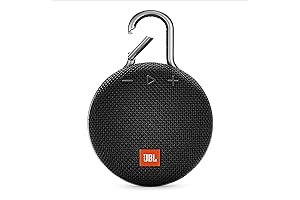 JBL Clip 3 - Black - Wireless Portable Speaker Bluetooth - Waterproof,...