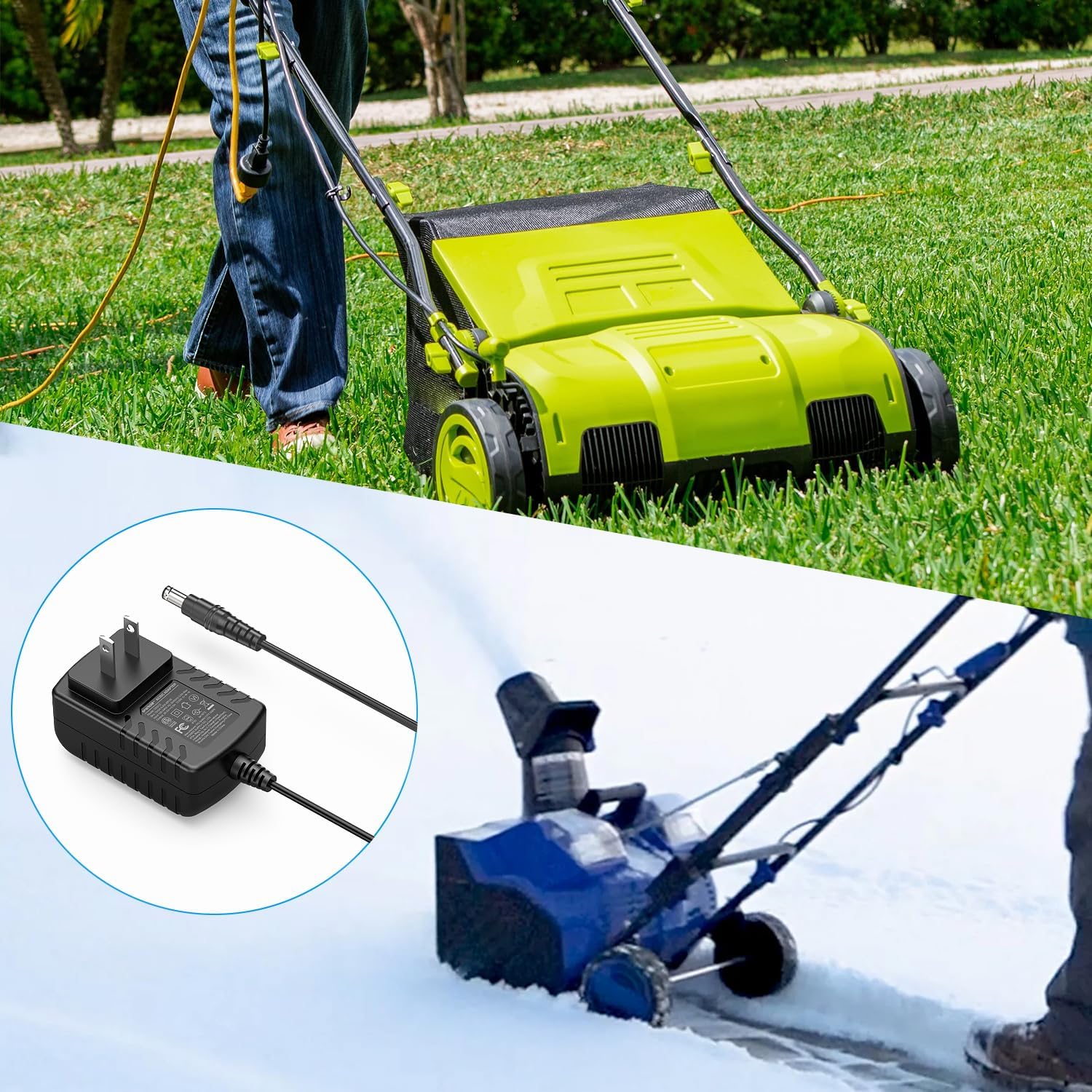 Quick Charge for Snow Joe & Sun Joe 24V Battery, 24VCHRG-QC iON+ Charger for iBAT24 & 24VBAT Series Batteries, iBAT24-LT, iBAT24-XR, 24VBAT-LTE, 24VBAT-XR AC Adapter - Image 7