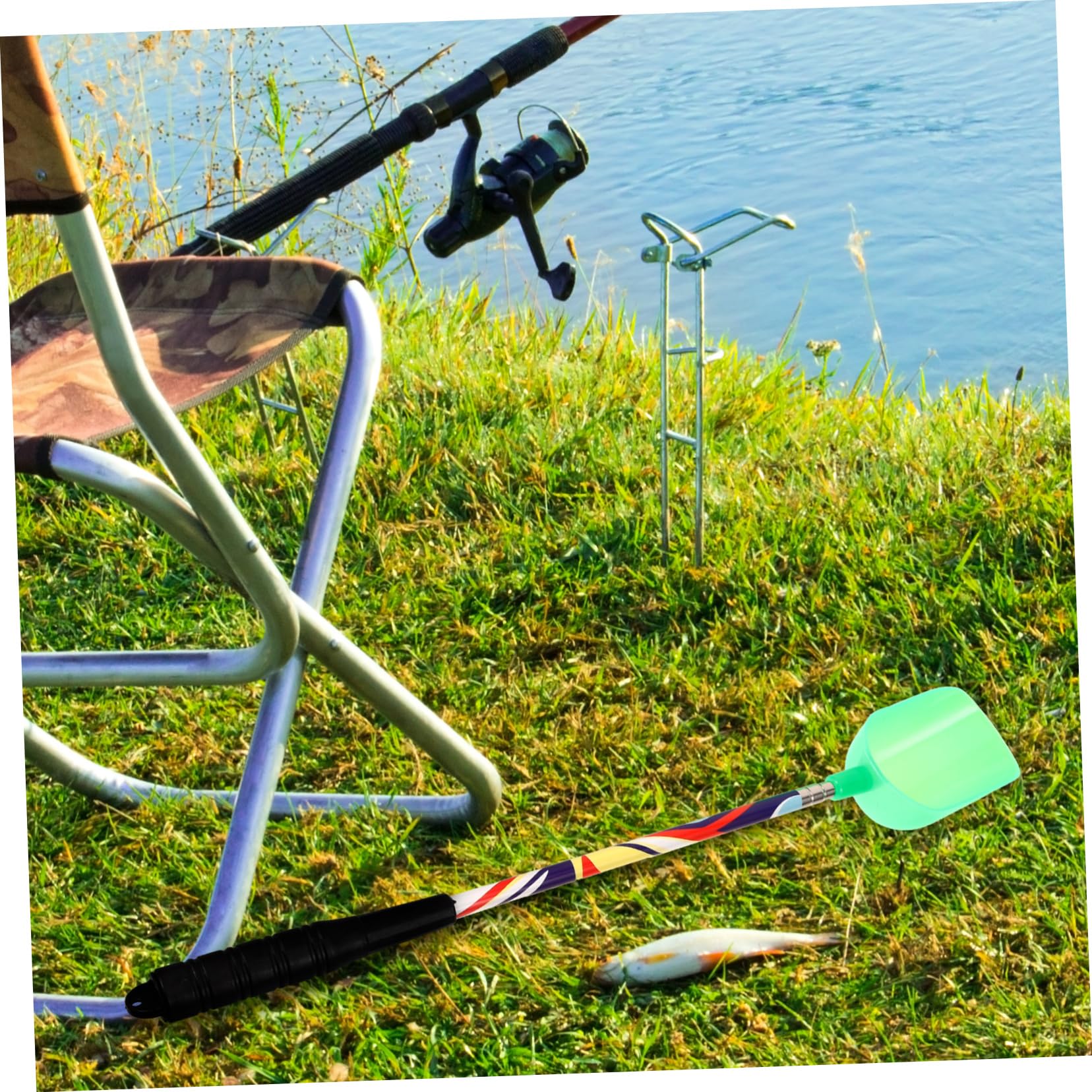 BESPORTBLE 10 Pièces Outil D'Appât De Pêche Portable Chargeur D'Appât De Pêche Chargeur De Carpe Matériel De Piège De Cuillère Support De Piège D'Appât De Support