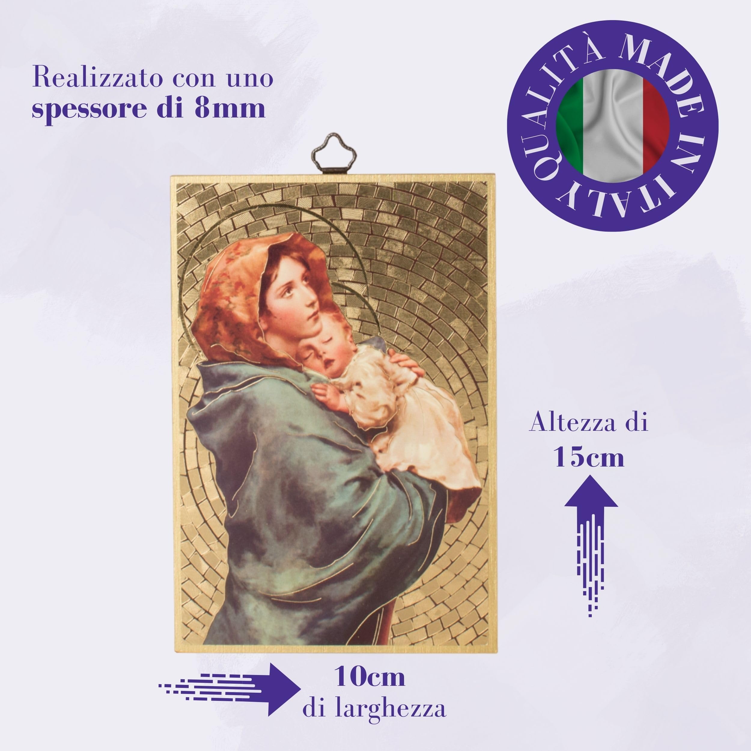 fratelli bonella イタリア製　リッピ　マドンナ FRATELLI BONELLA - Quadro Madonna con Bambino e Ave Maria in