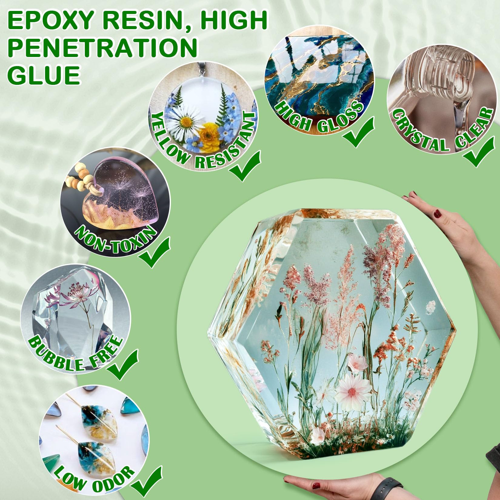 Résine Époxy Transparente 600ml - 1 1 Ratio Revêtement en Résine Époxy Transparente 600ml - 1 1 Ratio Revêtement en