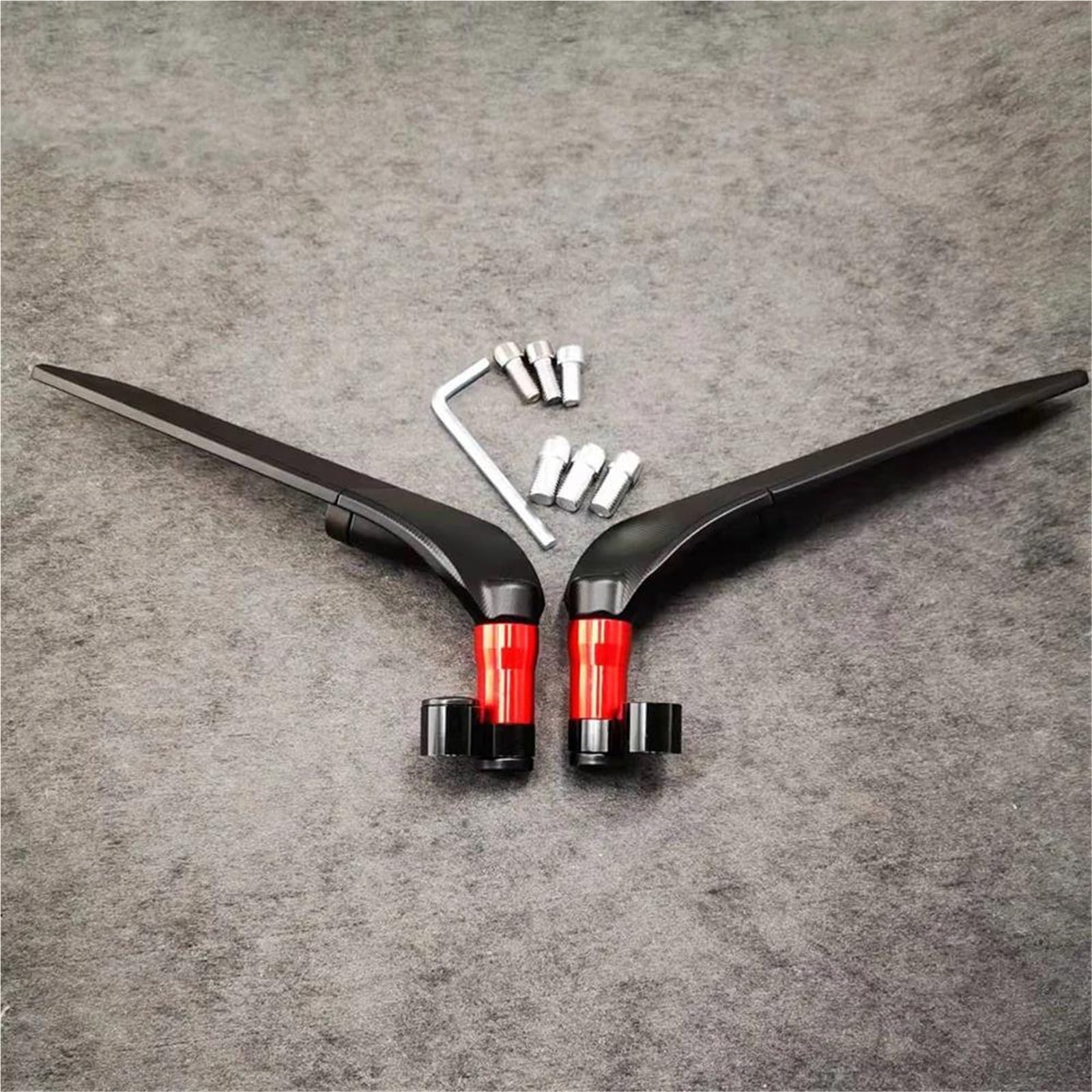 Espejos de manillar para Benelli TNT125 y TNT600 giratorios en color rojo
