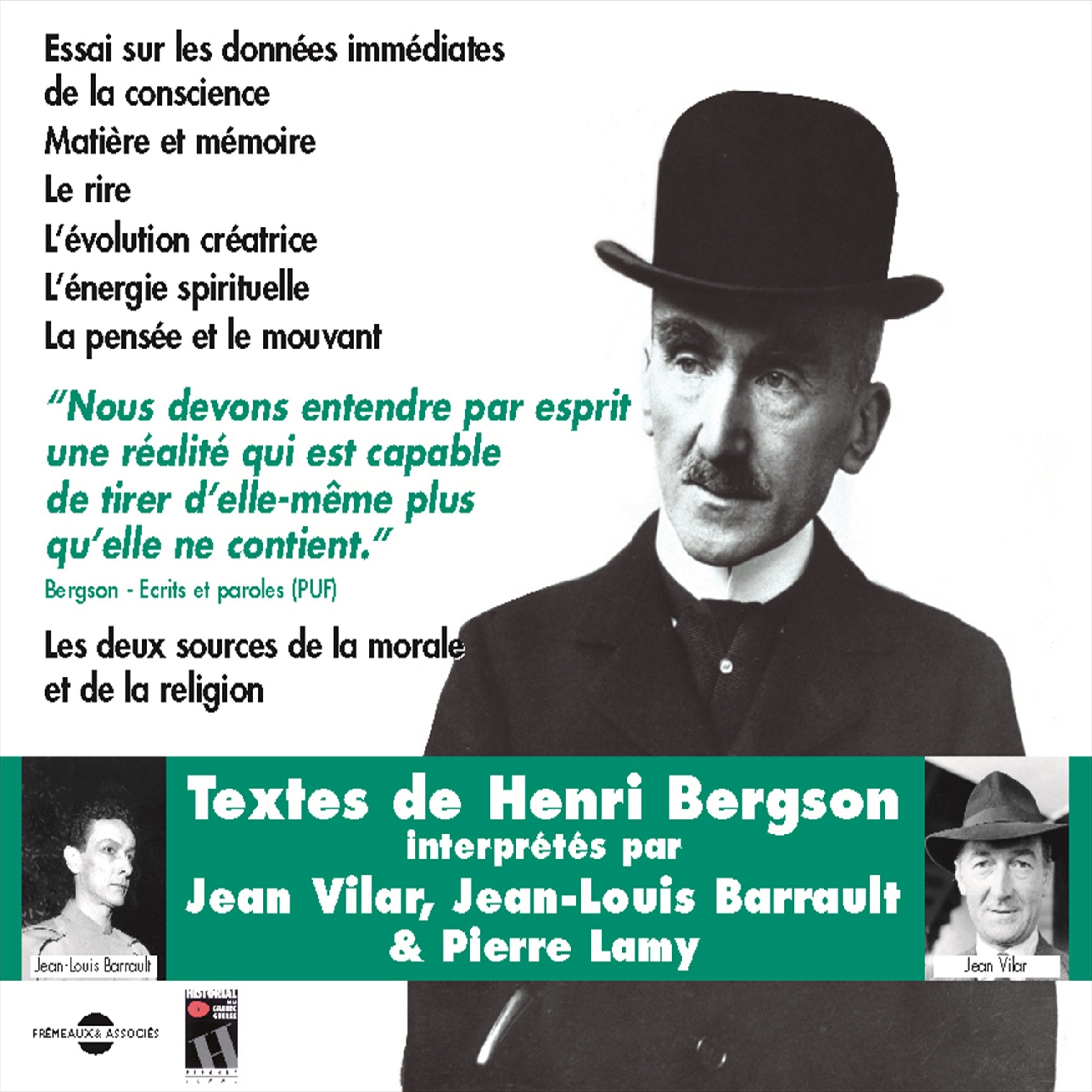 Essai sur les données immédiates de la conscience. Textes de Henri Bergson