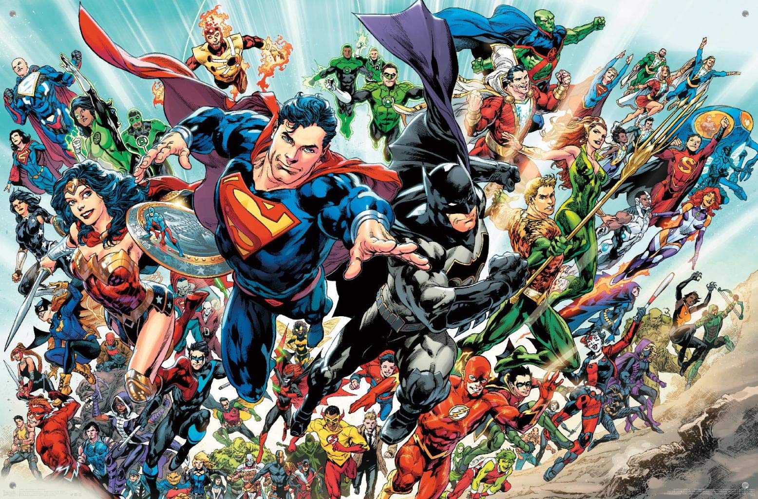 最終値下げ！JUSTICE LEAGUE PIZZA OF DEATHスタジャン Amazon.com: DC Comics - Justice League Rebirth - Group Wall Poster
