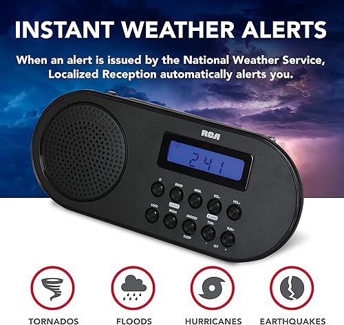 Miniatura 5 de RCA RCWR7V AM/FM Radio de alerta meteorológica