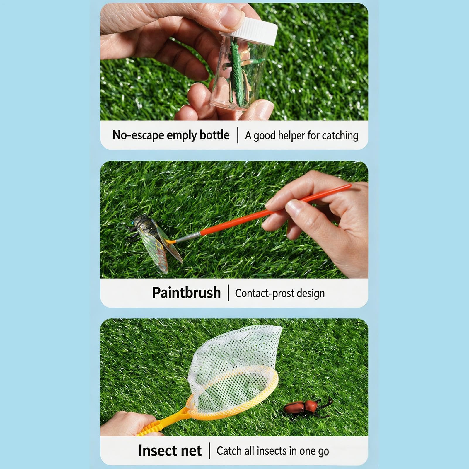 Kit de explorador exterior Con Set de Ciencia con Lupa | Kit Explorador Para Niños Con Observación Para Chicos y Chicas de Exterior, Jardín, Campamento, Caza, Senderismo, Escuela,