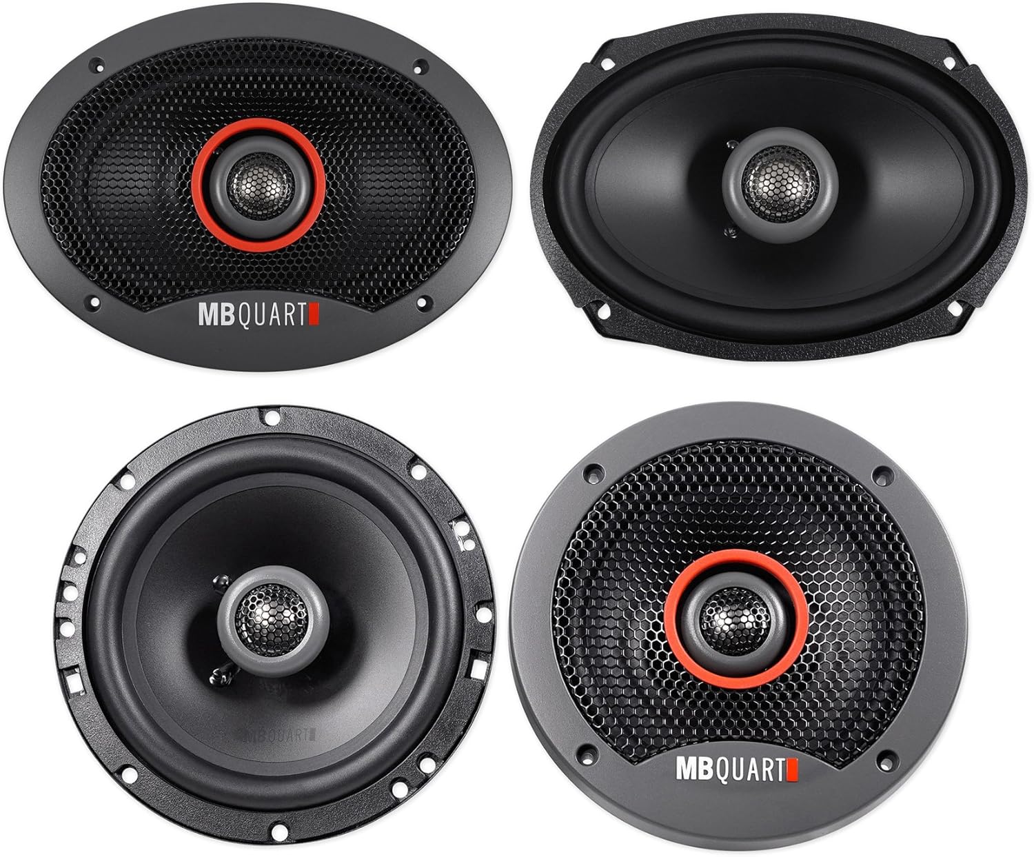 (2) MB QUART FKB169 6x9" 300 Watt Car Speakers+(2) 6.5" 240 Watt Speakers