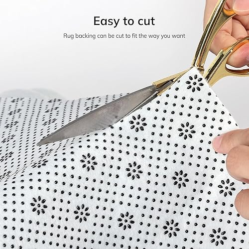 Miniatura 4 de Pllieay Paño de respaldo final antideslizante de 72 x 40 pulgadas tela de vinilo primario con reverso de alfombra antideslizante con patrón de