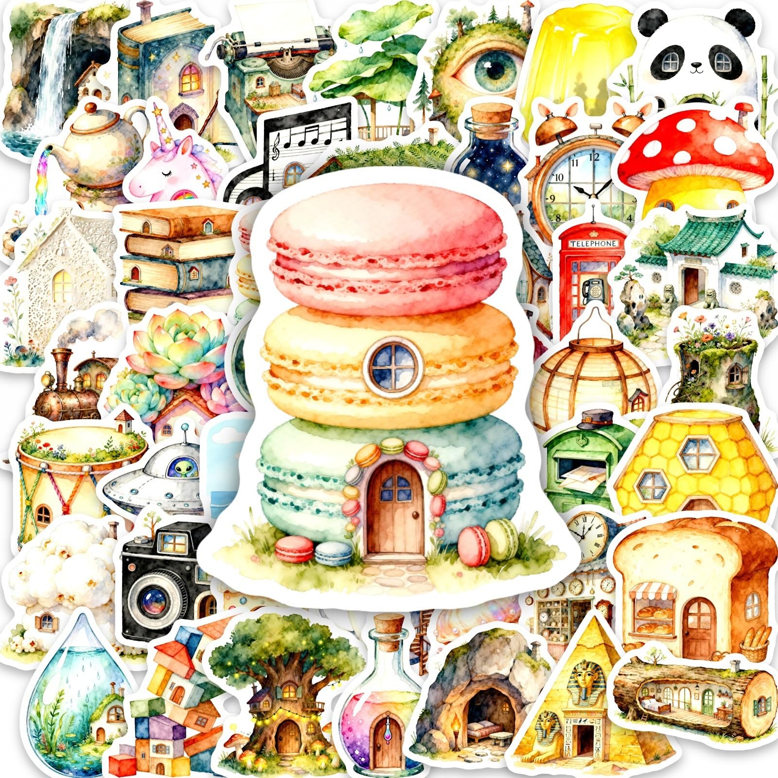 FGLFPXI 50-Pack Graffiti Stickers Waterproof Notebook Luggage Skateboard Decoration Art Decals